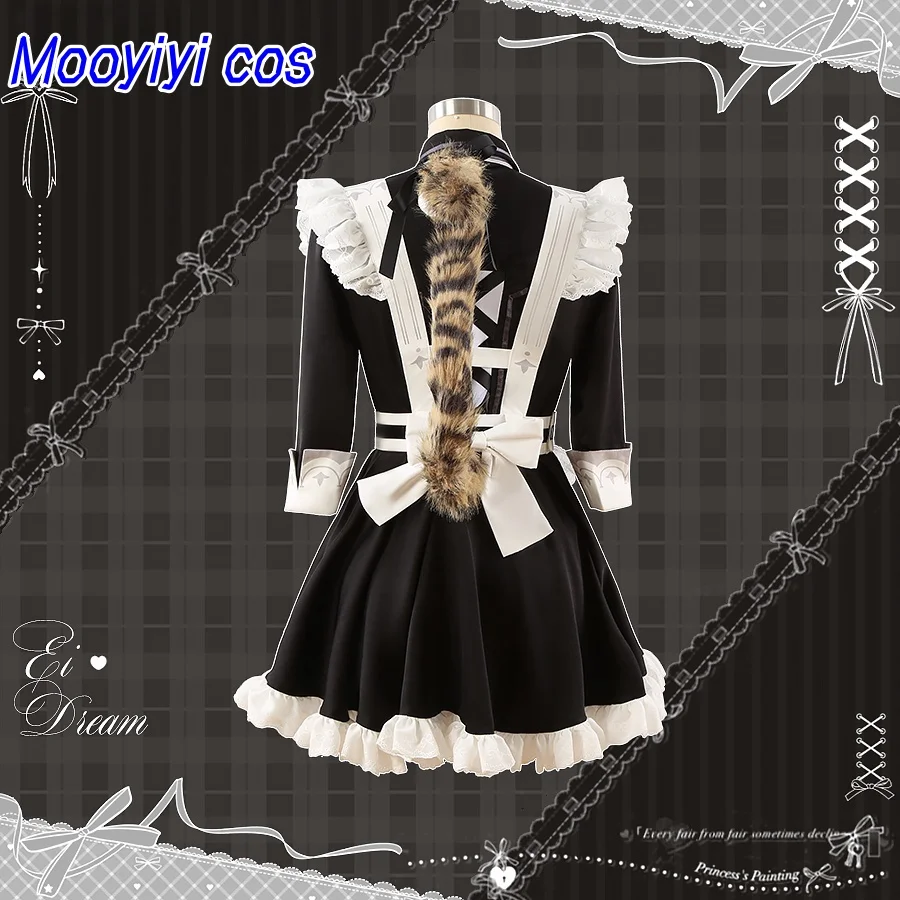 لعبة نو: أزياء كرنفال إيدن التأثيرية للهالوين وعيد الميلاد لعب الأدوار الهزلية الجديدة 2025 زي الخادمة حديثًا زي الخادمة