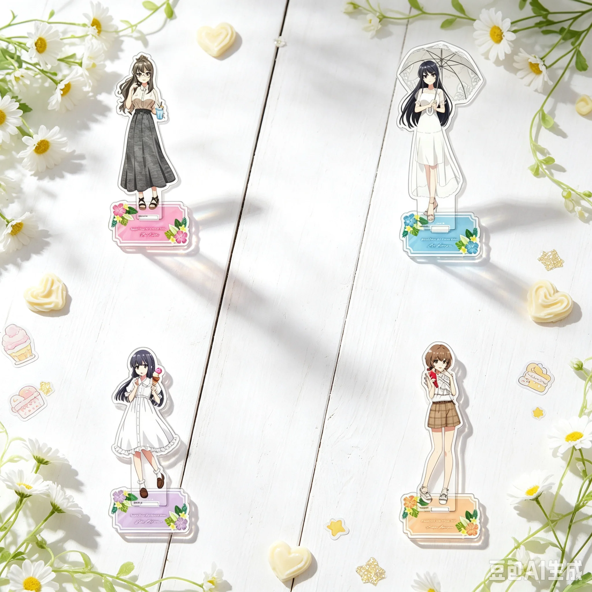 15cm Anime Rascal Does Not Dream Of Bunny Girl Senpai Acrylic Stand Modlel Desktop Decoration Game Collectible Ornament Keychain