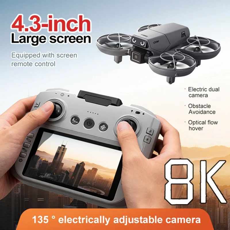 New Upgrade D36 Drone 8K HD Dual Camera Profesional Aerial Brushless Motor GPS Optical Flow Hover Avoidance RC Quadcopter 2026