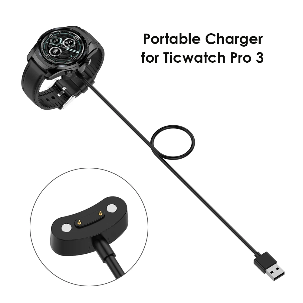 

Smart Watch Power Adapter Smart Watch Wireless Charging Cable Charger Dock for Ticwatch Pro 3/Ticwatch Pro 3 LTE
