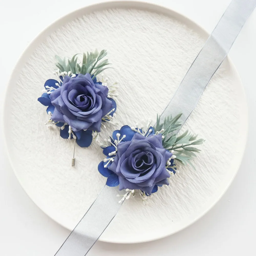 boutonniere-de-flor-artificial-azul-vintage-para-lapela-de-noivo-e-padrinhos-corsage-de-pulso-para-noiva-acessorios-de-casamento-웨딩소품