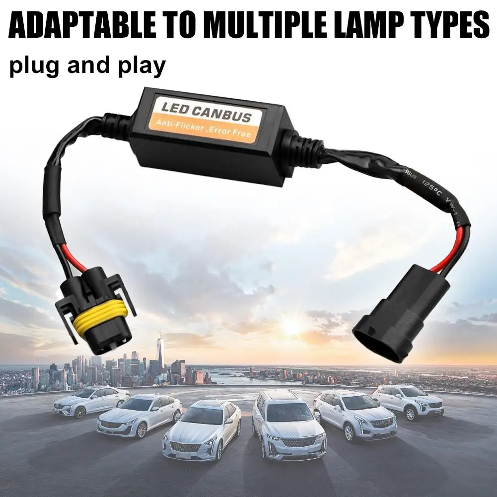 H7 Car LED Headlight Decoder EMC Interference LED Filtering Fault Eliminator Anti Flicker H8 H9 H11 H1 H3 Car Maintenance Tool