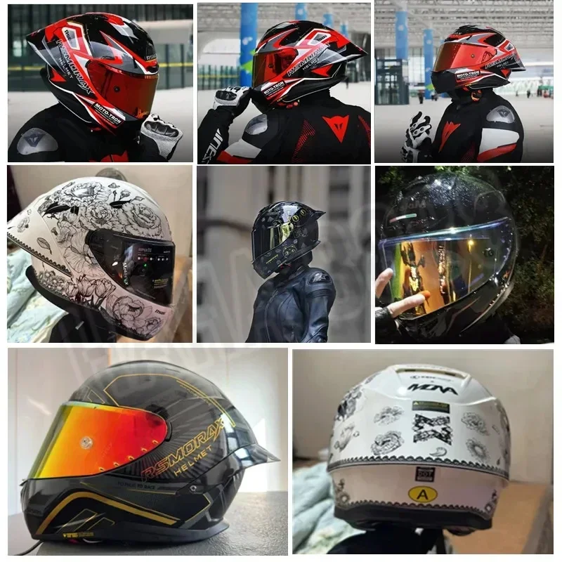 MOTORAX R50 All-season Motorcycle Helmet Big Tail Wing Men Women Helmet Full-face Safety Track Sports Helmet Cascos Para Moto