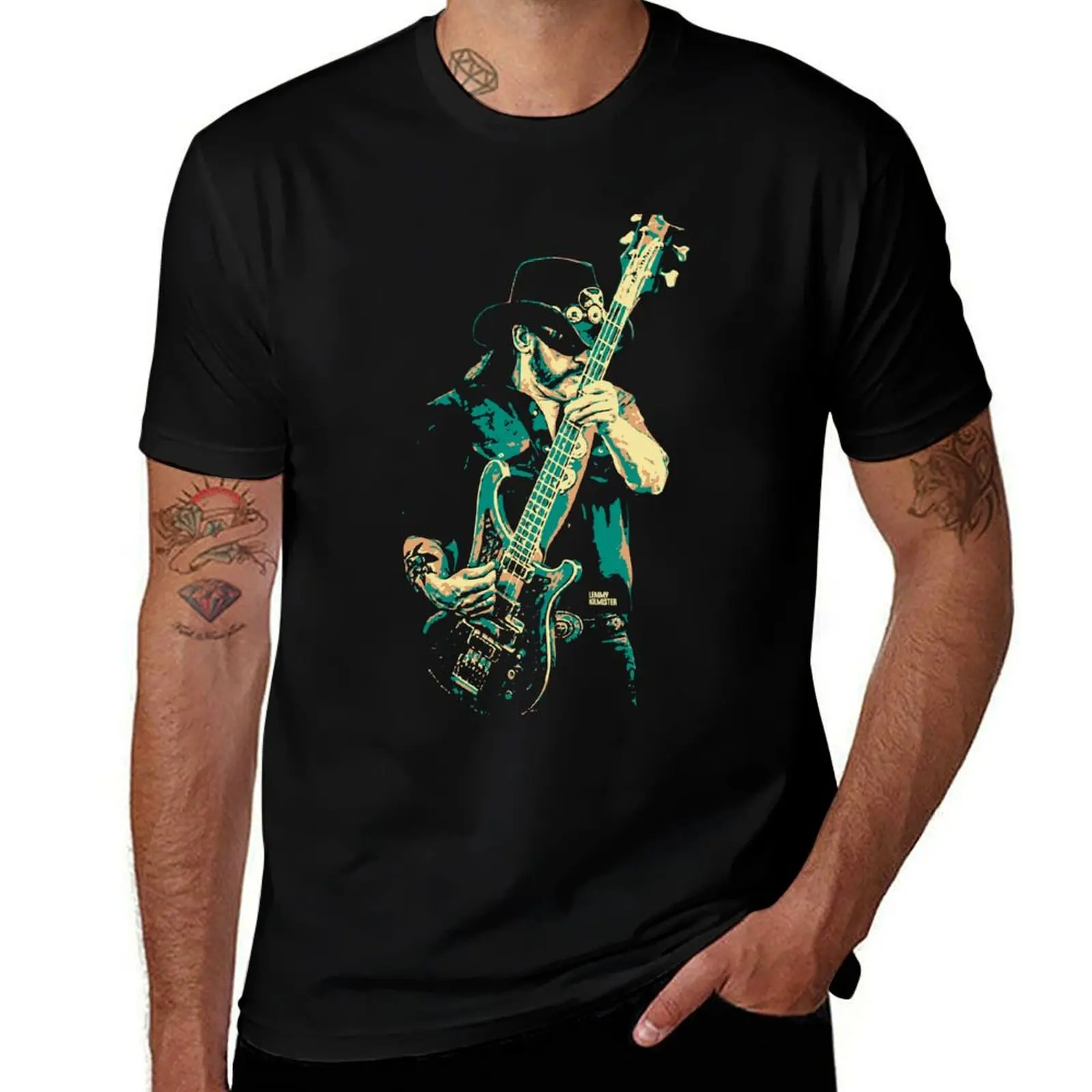 

Lemmy musician legend v3 T-Shirt shirts graphic tees cotton man t-shirts vintage clothes Clothing black t shirts for men
