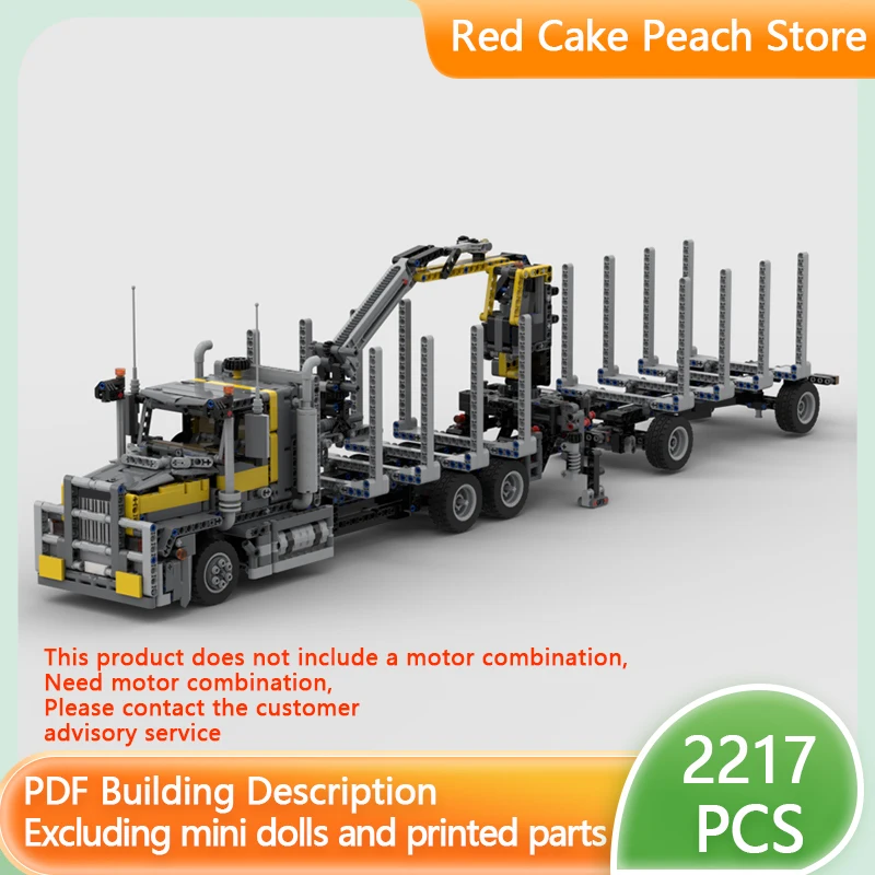 

Модель городской автомобиль MOC, строительные кирпичи, классический супер-большой лесозаготовительный грузовик, модульная технология, детские праздничные подарки, сборный игрушечный костюм