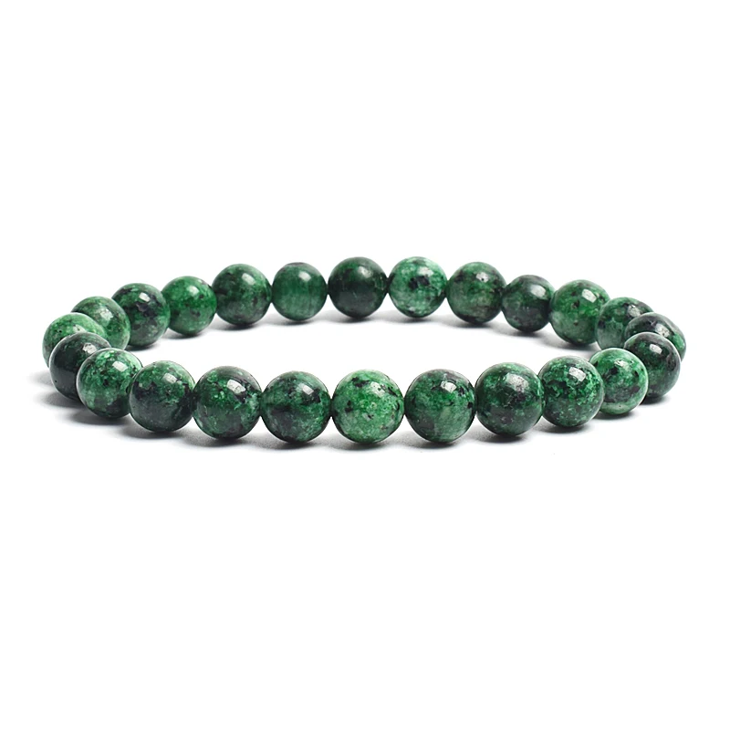 Natuursteen Kralen Armband Voor Vrouwen Mannen Amethisten Kristal Quartz Aquamarijnen Jades Sieraden Agaat Elastische Bangle Armbanden