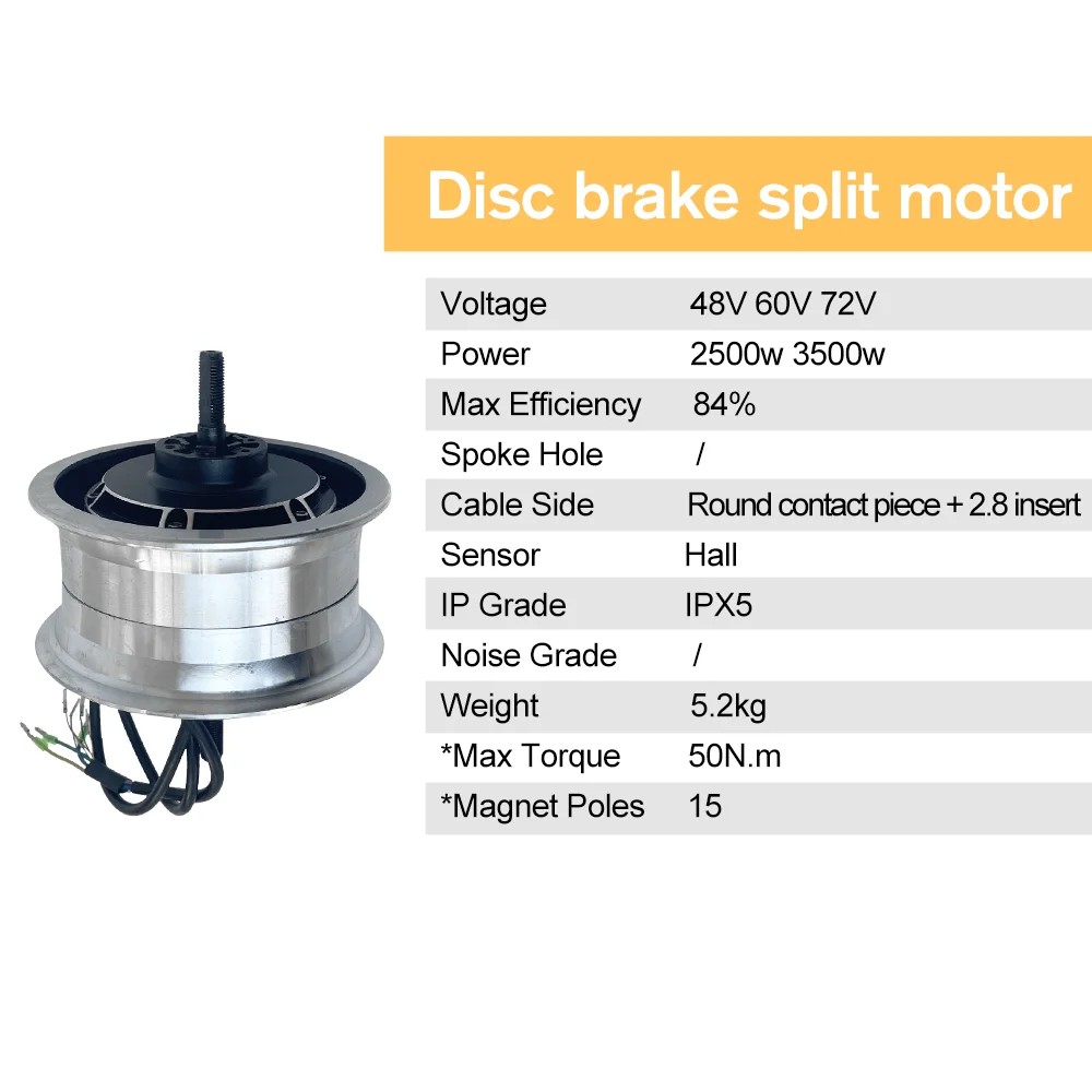 2500W-3500W 60V/72V Motorcycle Electric Motor Hub Motor Conversion Kit for Electric Scooter