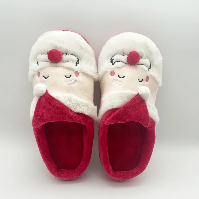 Highland Cow Christmas Santa Claus Slippers Xmas Warm Shoes Pig Toys Indoor Warm Snowman Cotton Slippers Men Women Gifts