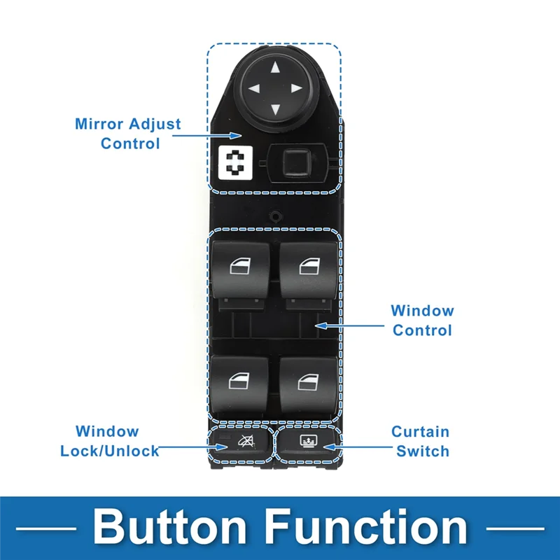 

For BMW 5 Series E60 525I 525Xi 530I 530Xi 545I 550I M5 Electric Window Button Assembly Glass Lift Switch 61316951914
