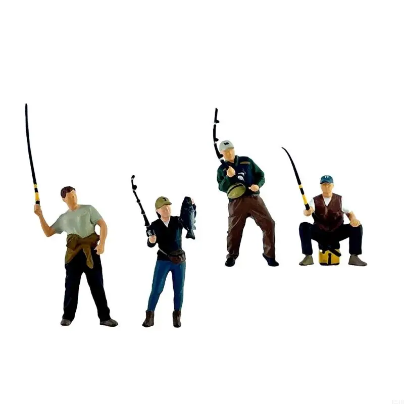 Detailed Miniature Angler Model 1/64 Scale in Resin for Scene Creation Projects
