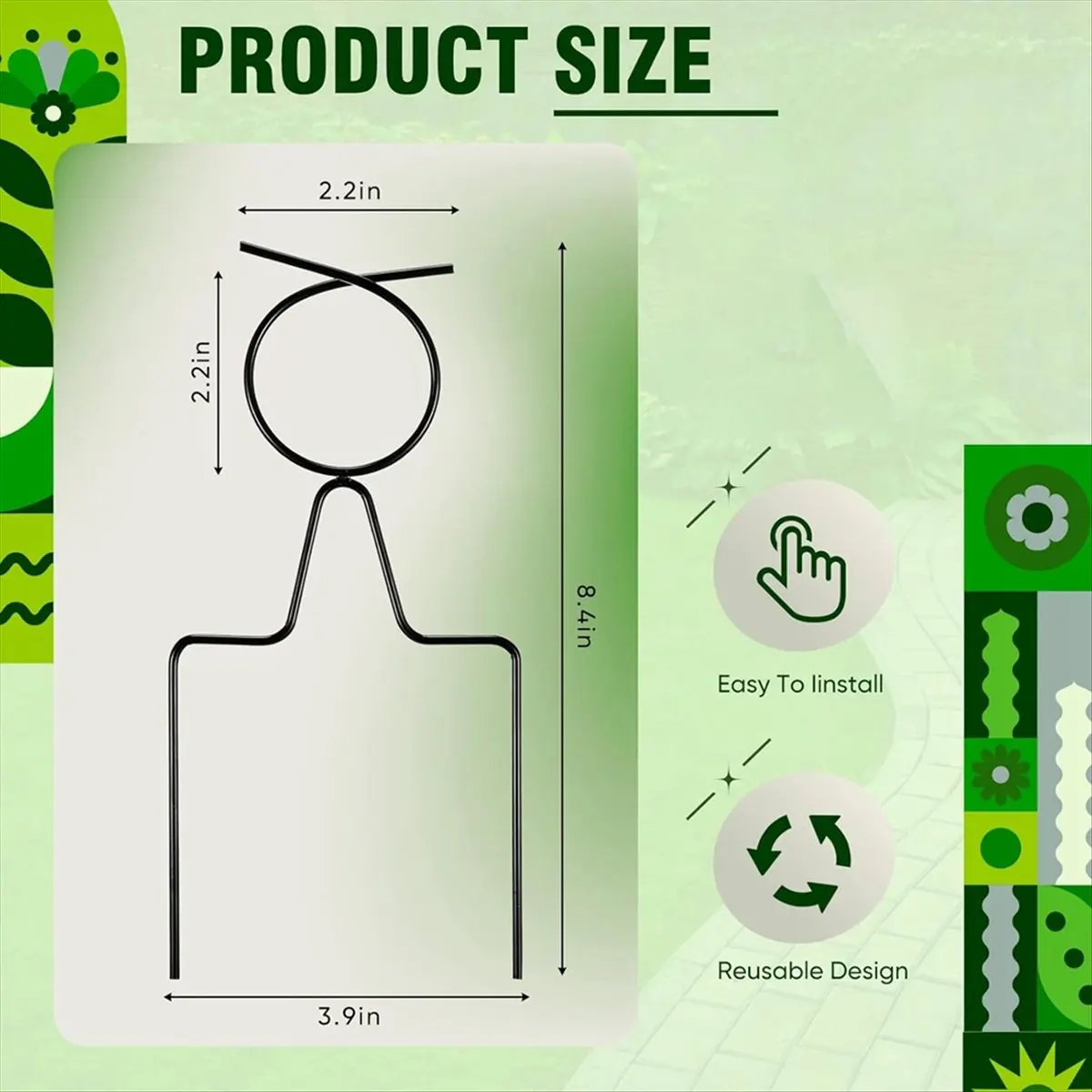 ABNH 12 Pack Guide Spikes, Water Hose Guide Stakes, Watering Equipment, Keep Garden Hose Out of Flowerbed