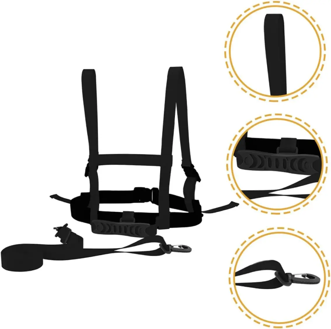 Beginner Skiing and Skating Training Safety Belt Suitable for Walking on Snow and Ice in Winter, Anti-Fall Traction Rope