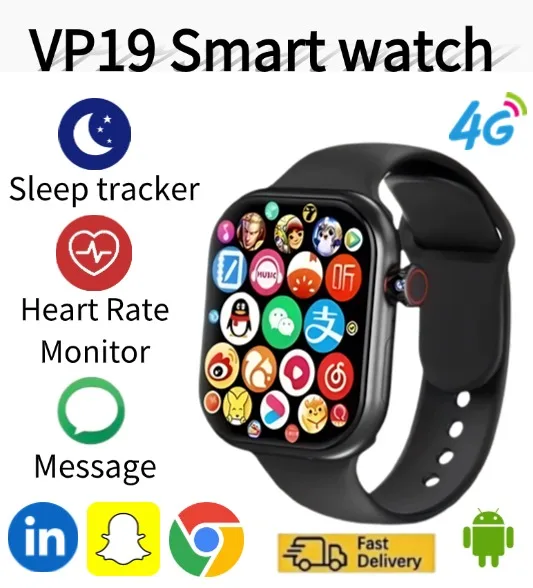 

Новые умные часы премиум-класса VP19, Android IOS, поддержка 4G, полная сеть, Wi-Fi, независимая SIM-карта, вращающаяся камера, GPS