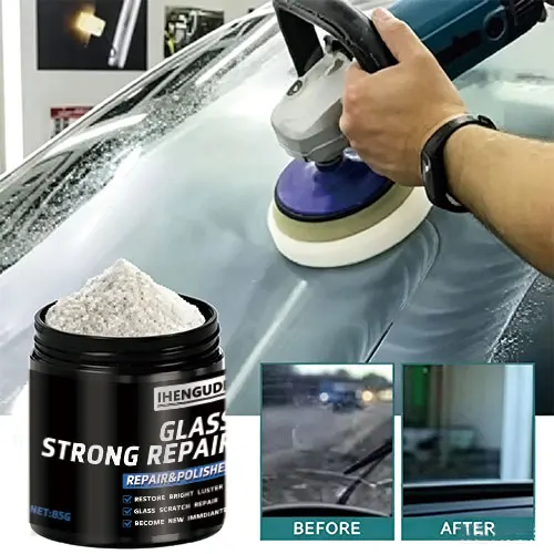Super glass polishing powder|Restore glass clarity|Polishing for brightness|Glass scratch repair powder|Nanoscale scratch repair