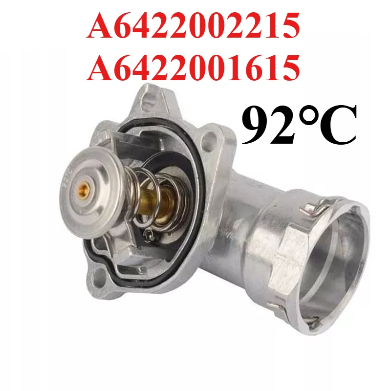 

92℃ A6422002215 A6422001615 Engine Thermostat Housing Assembly For Mercedes Benz X166 X204 S212 W212 W164 W166 W251 W221 W222