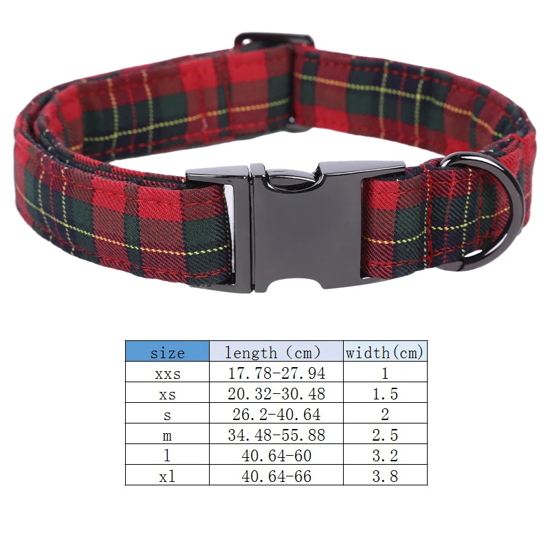 Unique Style Paws Christmas Dog Collar, Christmas Dog Collar with Flower Bowtie for Small Medium Large Dog