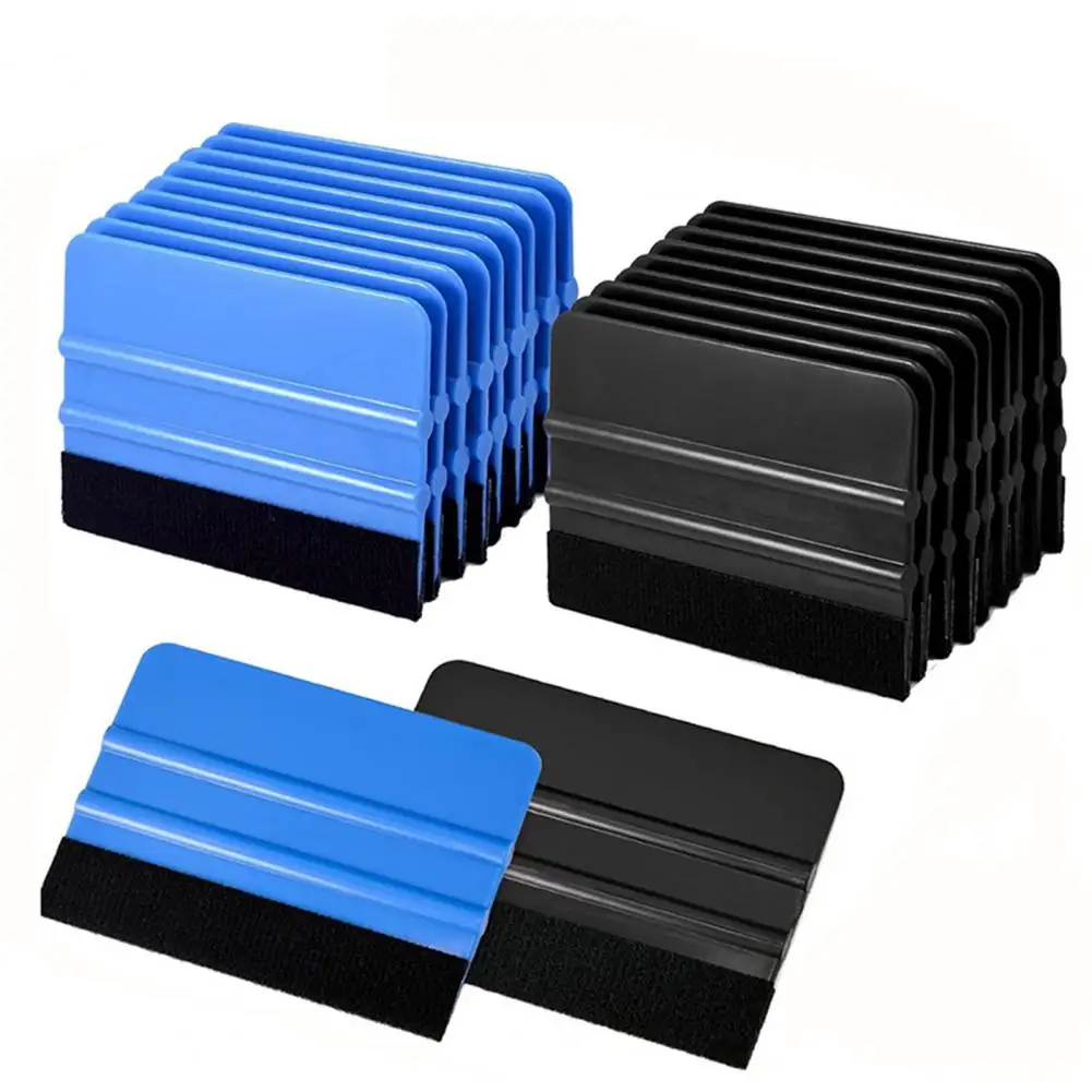 5Pcs Car Window Film Applicator Tool Professional Car Glass Tint Protective Film Felt Edge Squeegee Vinyl Wrap Scraper Installat