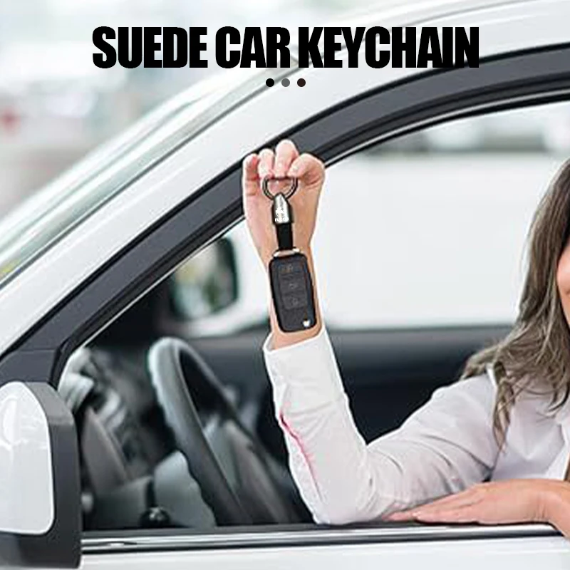 Suede Car Styling Keychain Rings Emblem Keyring Key Holder For IVECO Eurocargo‌ 4x2 4x4 CNG S-Way Daily Van Chassis Cab