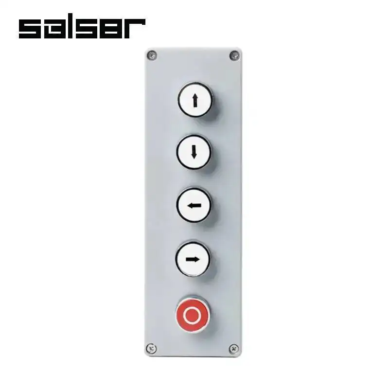 DIY Metal Push Button Control Box Explosion-proof Junction Waterproof Boxed Emergency Start Reset Electric