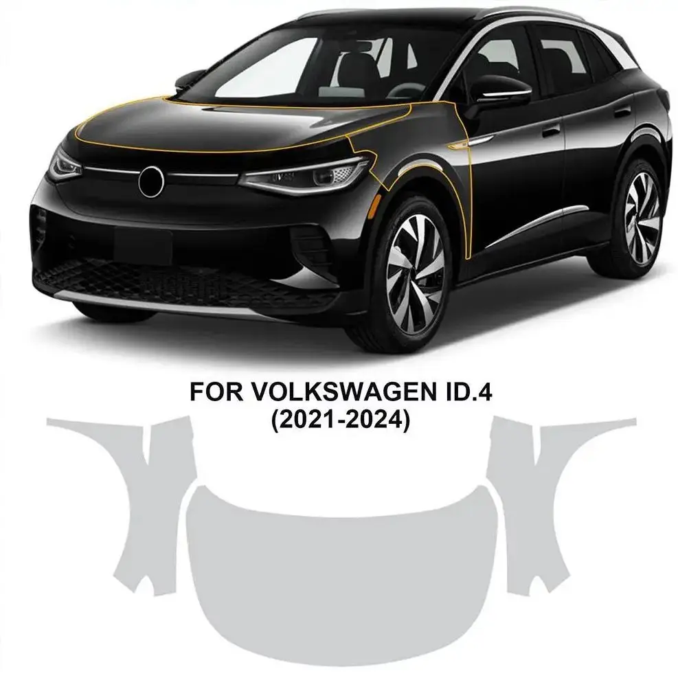 

Защитная пленка из ТПУ 8,5 мил для Volkswagen ID.4 2021-2024, предварительно нарезанный комплект PPF, прозрачная защита кузова автомобиля, устойчивая к царапинам