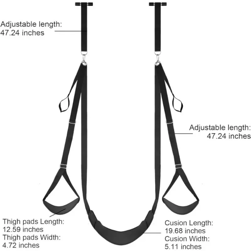 BDSM Swing Bondage Posture Shoulder Strap Constraint Bedroom Furniture on The Door Sex Swing Adjustable Sexuels Sling Sex Toys