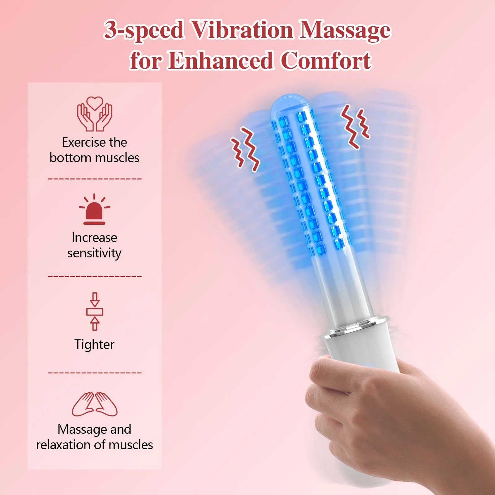 New Female Vaginal Light Therapy Tighten Device 136pcs 465 630nm Red Blue 3 Level Massager Treatment Relax for Women Vaginitis view 6