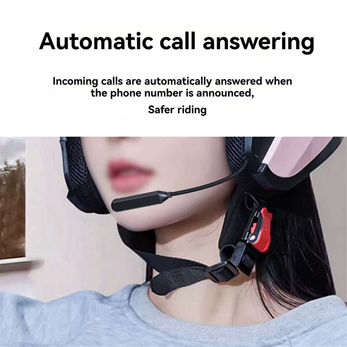 New Y1 Motorcycle Helmet Headset Bluetooth 5.3 Wireless Stereo Interphone Built-in Helmet Wireless Headset