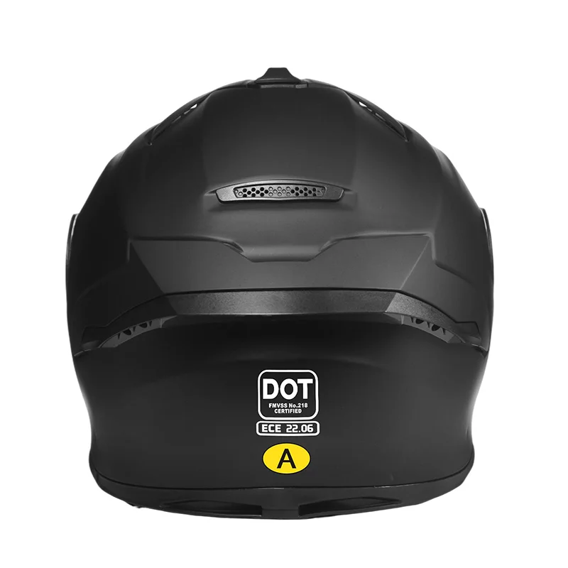 Factory Wholesale Dot Certified Modular Motorcycle Helmet Dual Visor Crash-Resistant Abs Motocross Motorcycle Flip up Helmets