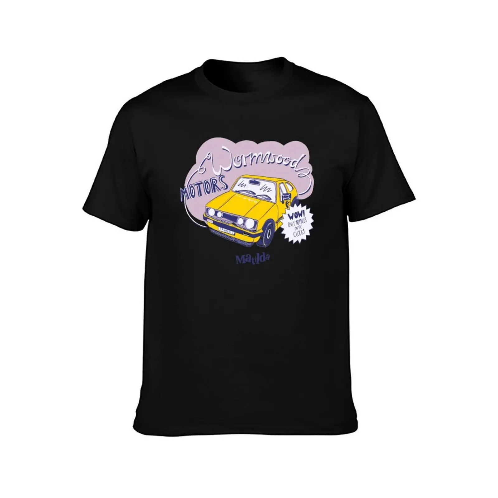 Wormwood Motors Matilda The Musical T-Shirt, Summer Casual Cotton Tee, Oversized Streetwear Tops, Vintage Graphic Print