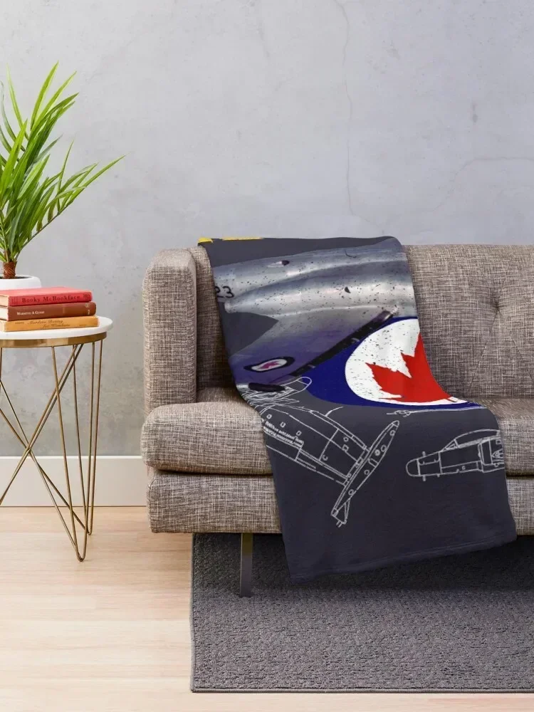 Canadian Avro CF-100 Canuck Throw Blanket Decorative Sofa Thermal Blankets Sofas Of Decoration Blankets