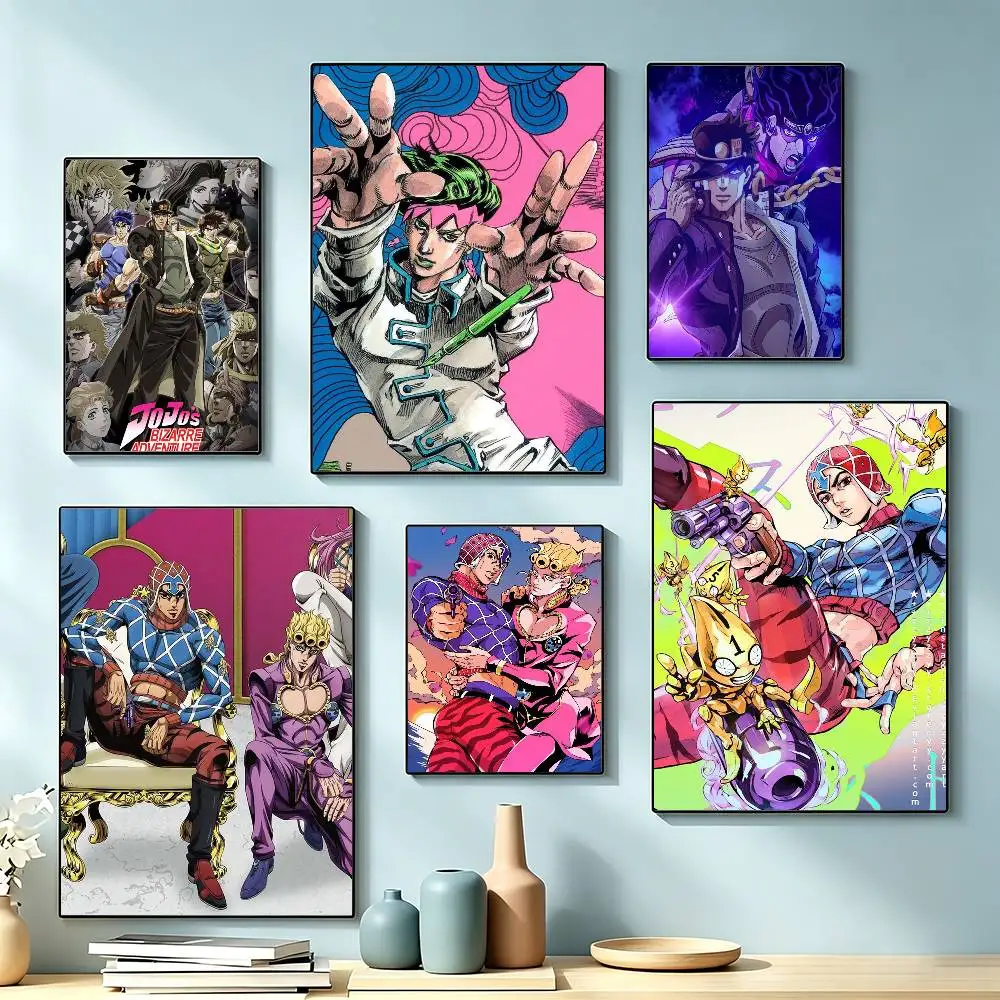 JoJo's Bizarre Adventure  Poster High Quality Dorm Living Room Aesthetic Wall Decoration Painting Stickers Gift