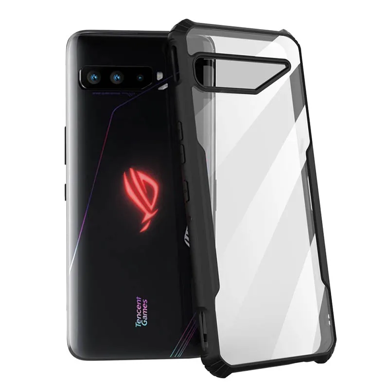 [Ready Stock]For ASUS ROG Phone 5s Pro 5 Ulitmate 3 Strix Phone 2 Shock Fall Prevention Transparent Case No.1