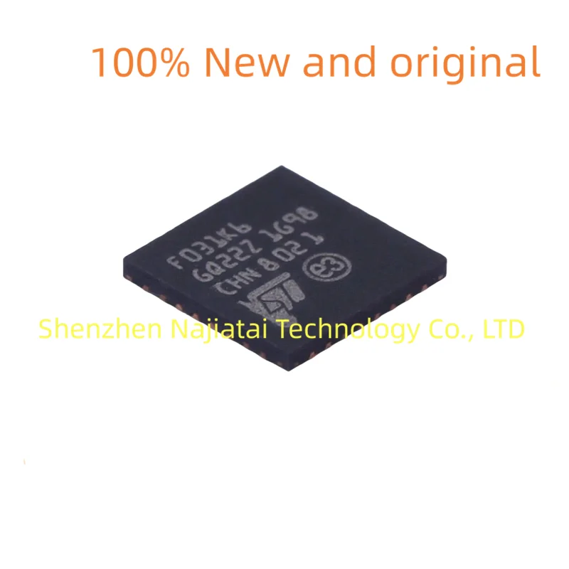 

10 шт./лот, 100% новый оригинальный чип STM32F031K6U6 F031K6 QFN32