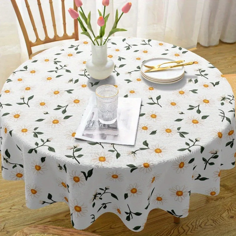 One Bohemian style tablecloth, round table cover, 61x61 inches square
