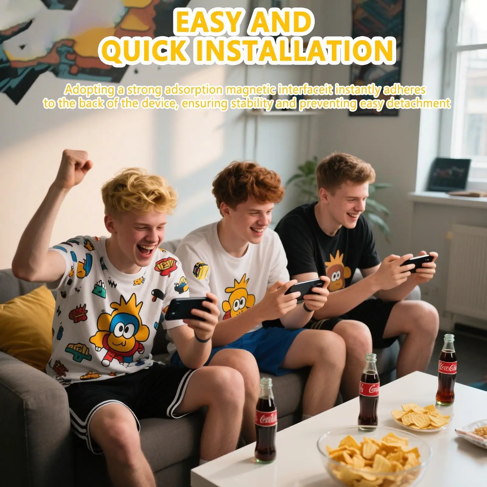 휴대폰 쿨링 패드 휴대폰 쿨링 팬 스마트 마그네틱 디지털 디스플레이 고속 방열기 게임용 남성용 여름철 스마트폰 여성용