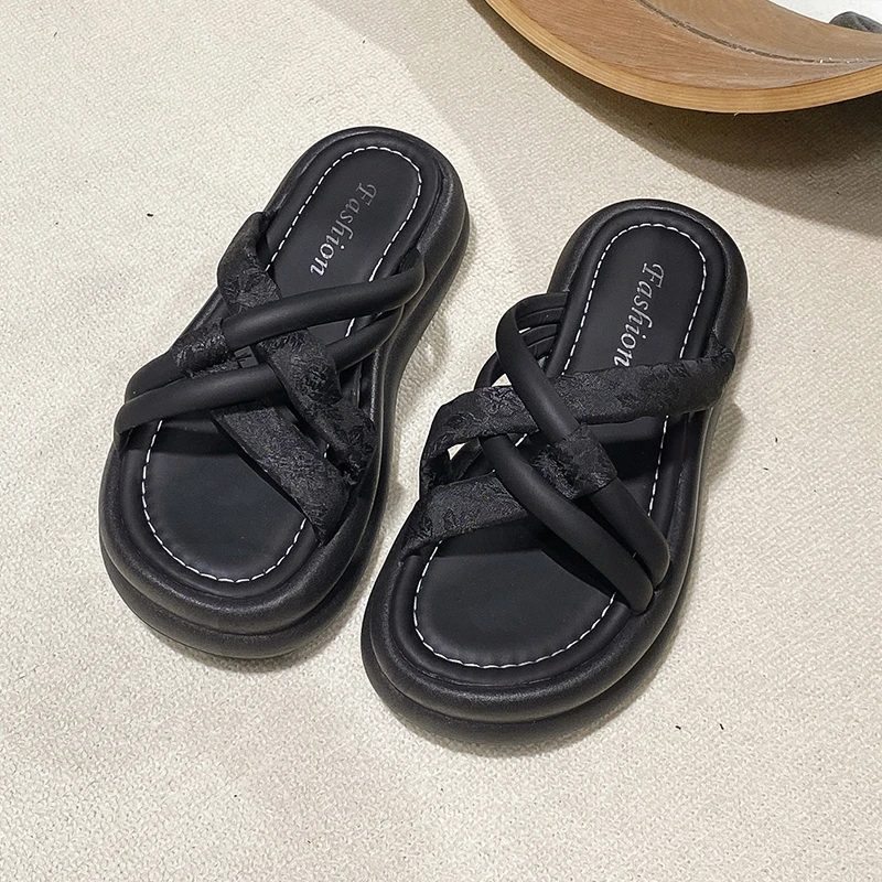 

Cloud Slides for Women Pillow Soft Non-Slip Platform Sandals Lightweight Summer Slippers Indoor and Outdoor