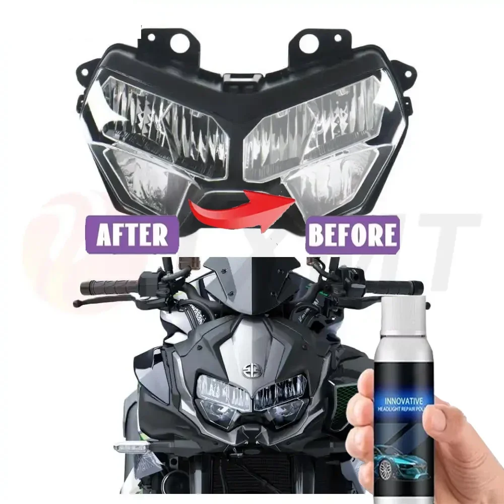 Motorcycle Car Headlight Restoration Polishing Kits Headlamp Scratch Remover Repair Cleaning Paste Oxidation Polish Liquid Tools