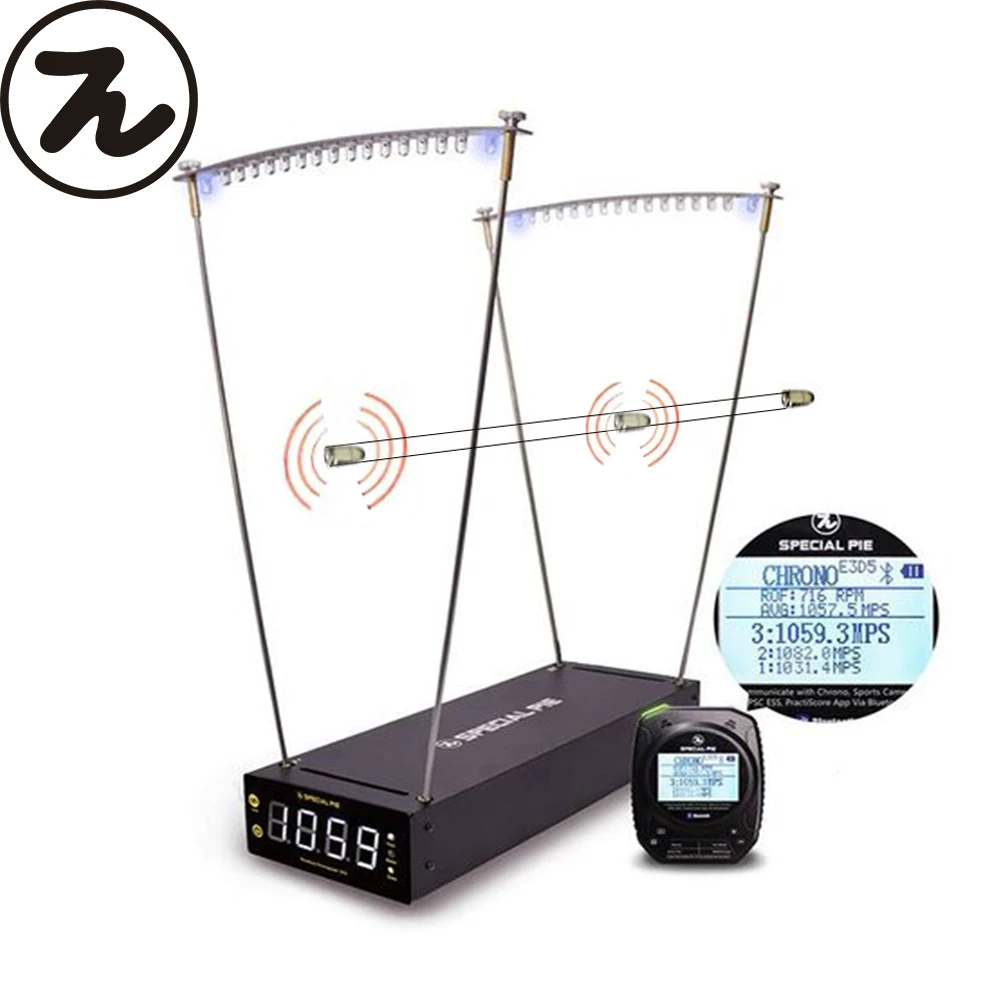 Live Fire Velocimeter Timer Set, High Precision Shooting, Velocity Velocimeters, Ballistic Tests for Long Rang, Special Pie