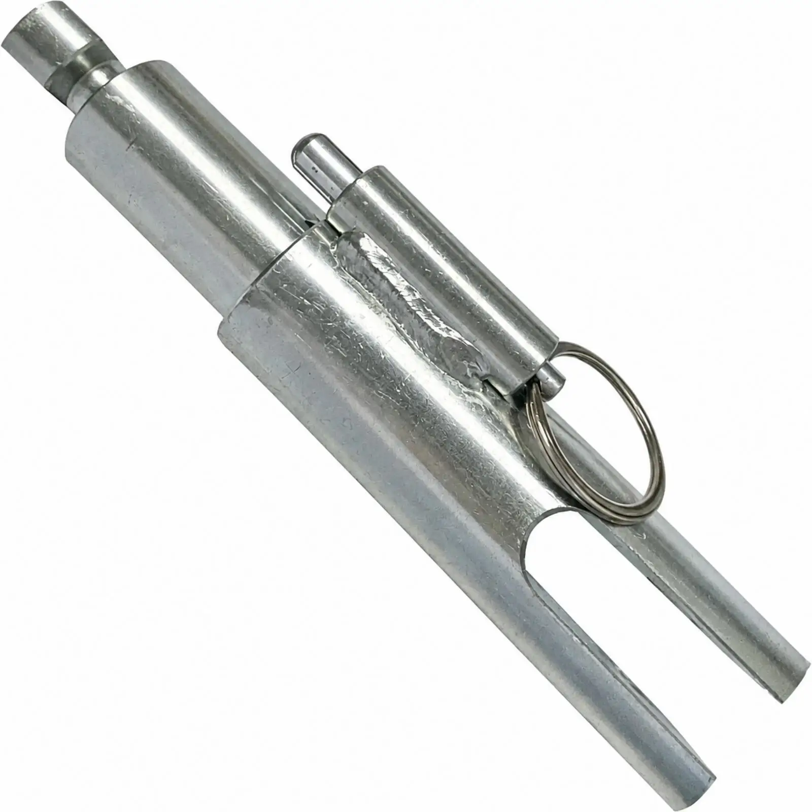 Steel Trailer Baseplate Insert with Locking Pin Removable Forked Section for BX1126 Support Bracket Industrial Replacement