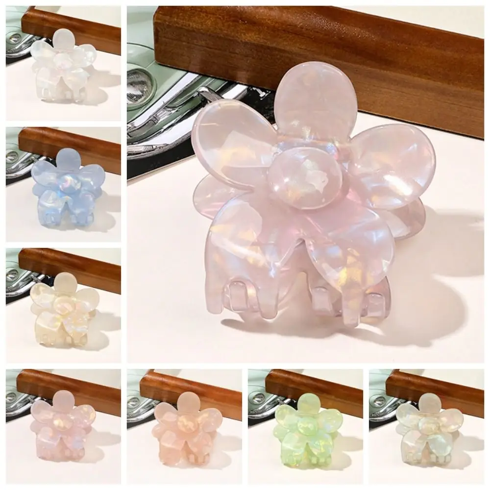 กิ๊บติดผมดอกไม้หลากสีขนาดเล็กสไตล์เกาหลีกิ๊บติดผมดอกไม้ปูเครื่องประดับผมกิ๊บเรขาคณิตกิ๊บฉลามหญิง