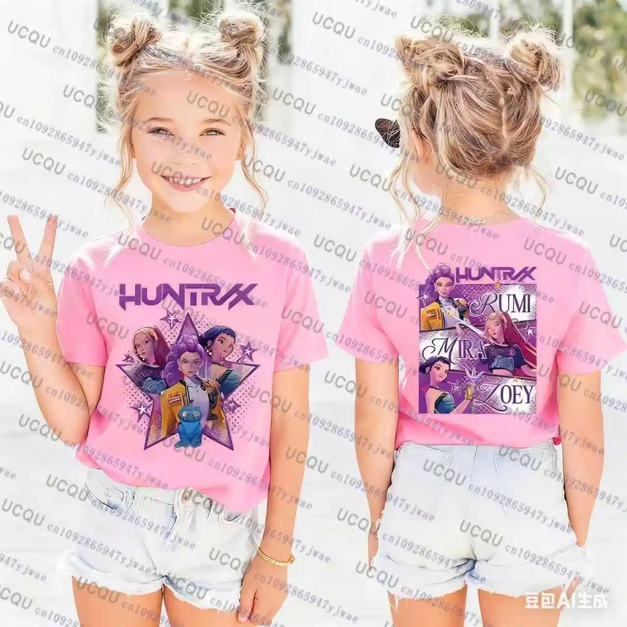 Kpop caçadores de demônios pai criança halloween kpop caçadores de demônios camiseta harajuku moda casual algodão criança camiseta cosplay roupas
