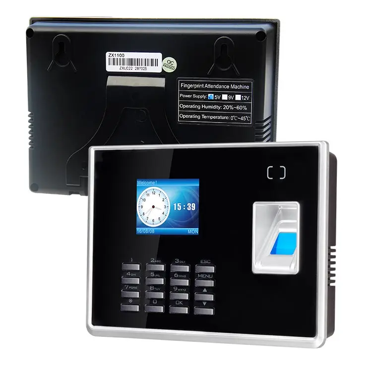 Free Employee Management Time Recorder Fingerprint Time Attendance Machine