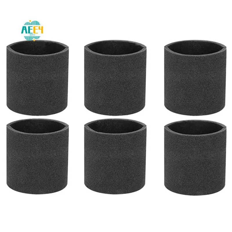 

AEE4-6 Pack 90585 Foam Sleeve VF2001 Foam Filters For Shop Vac Wet Dry Vacuum Cleaner Replace Parts 9058500