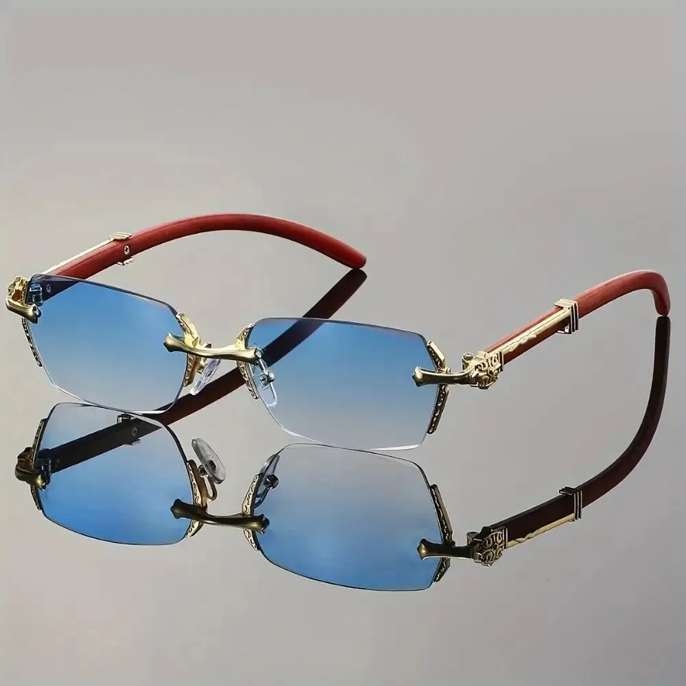 قطعة واحدة من النظارات الشمسية بدون إطار، مناسبة لكل من الرجال والنساء، متوفرة بألوان متعددة، ومثالية للارتداء اليومي #6