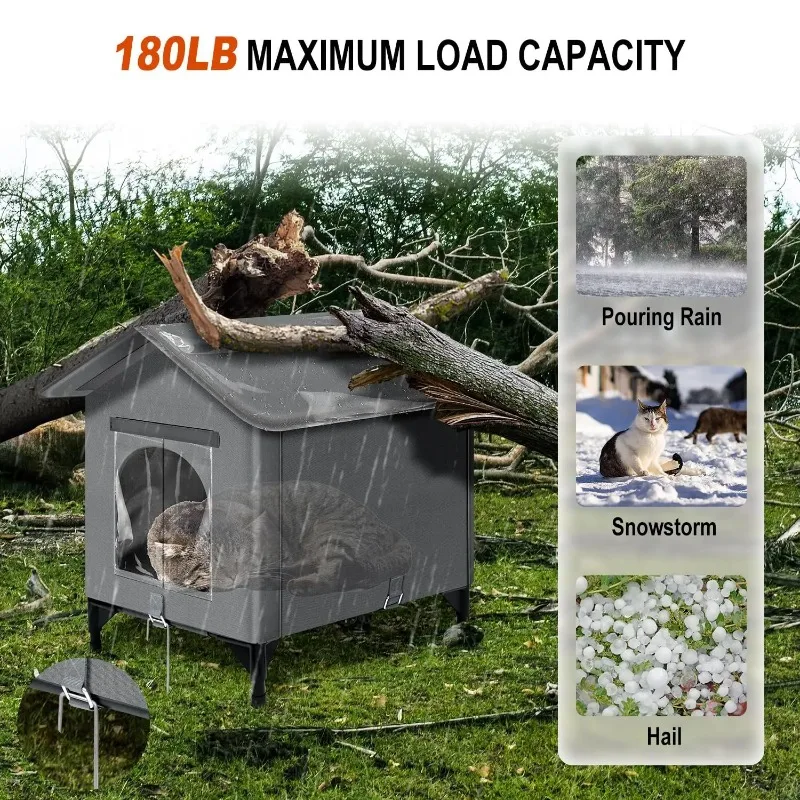 Pet supplies Heating house Cat and dog house Constant temperature and warmth Outdoor waterproof pet nest