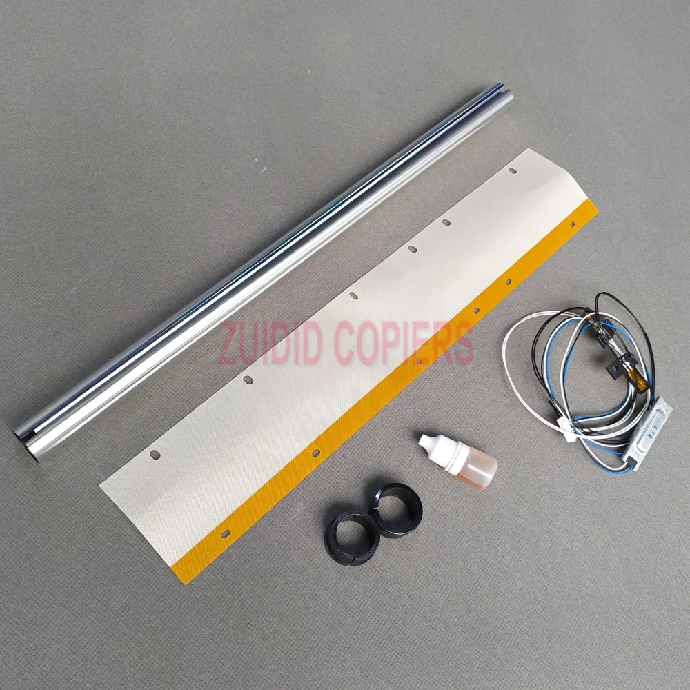 One Set OEM Thermistor and Oil Application Pad Cloth and Sub Heat Roller Bushing for Minolta Bizhub C250i C300i C360i C450i