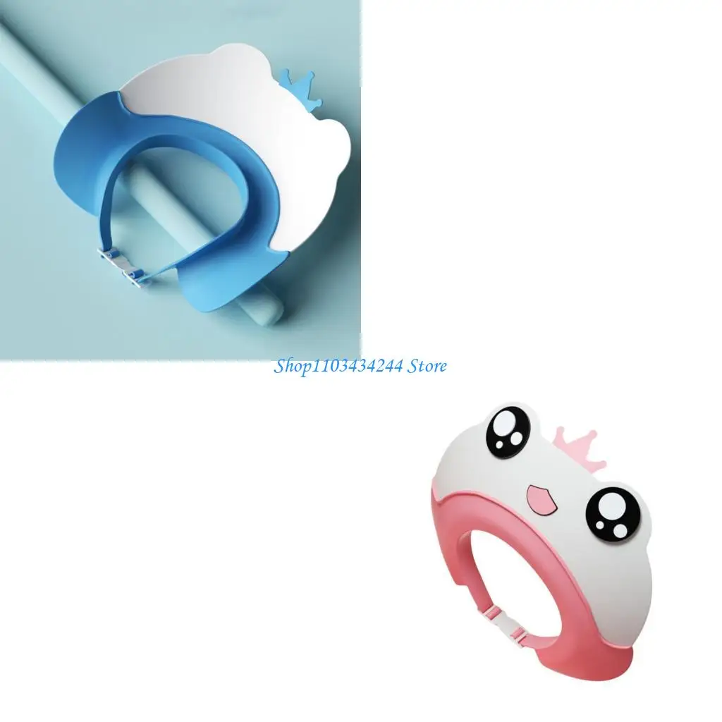 Kids Bath Hat Adjustable Protective Hair Washing Caps for Infant Cartoon Shower Caps for Eye Ear Safe During Bath Time