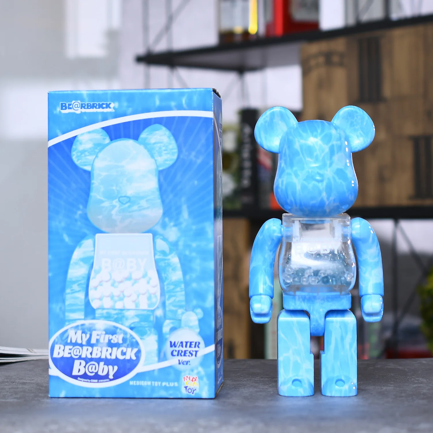 Bearbrick-figura de oso violento de Van Gogh 400%, estatua de cielo nocturno estrellado, juguete de exhibición de decoración, muñeca de mano de marea, caja ciega de Anime, regalos, 28cm