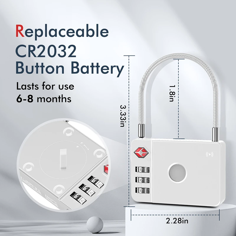 بلوتوث الذكية لتحديد المواقع المقتفي الأمتعة المحمولة قفل ذكي مكافحة فقدان جهاز وظائف متعددة مكتشف الذكية للهاتف أبل