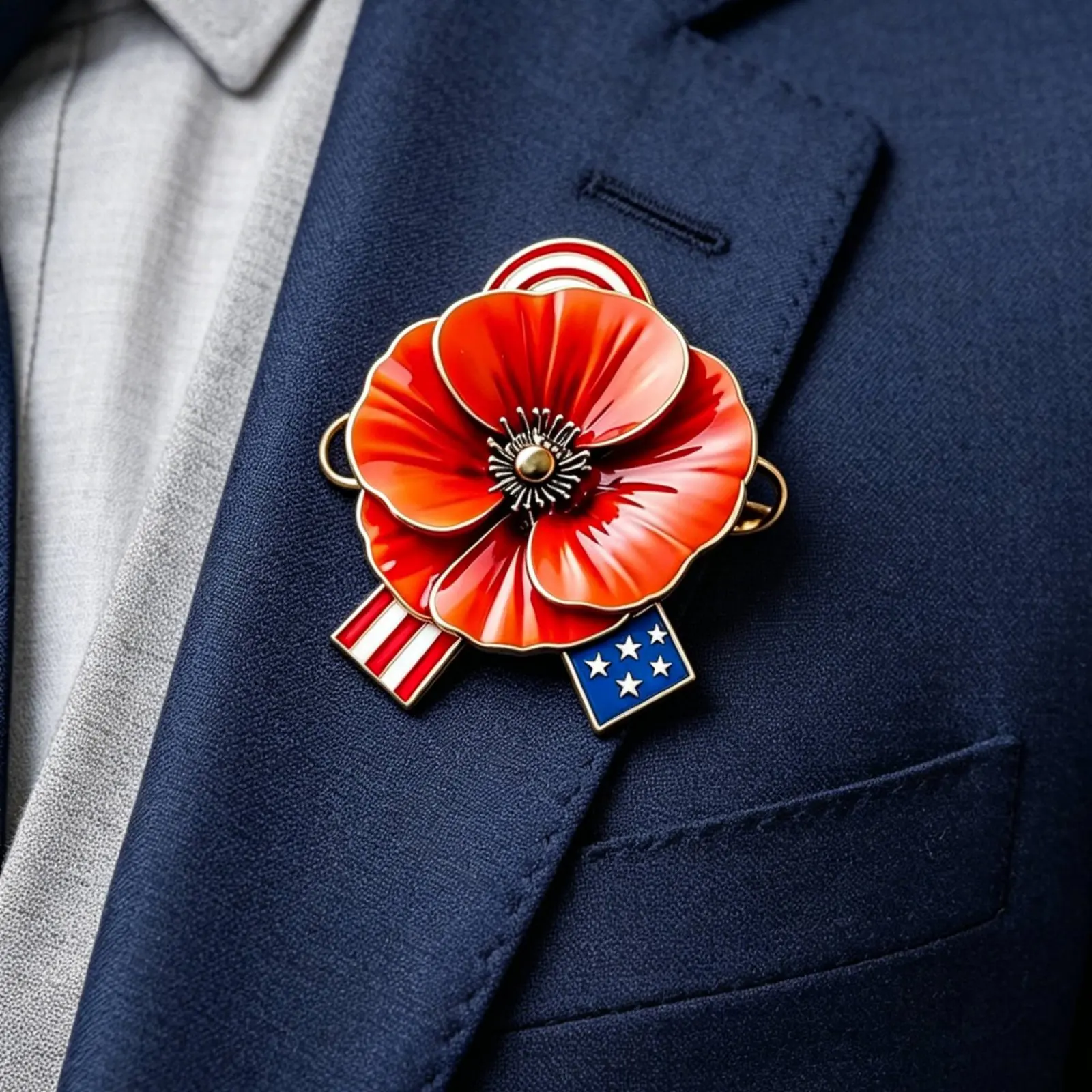 

Memorial Day Badge Remembrance Lapel Badge Accessory Decorative Gift for Families, Ceremonies, Parades
